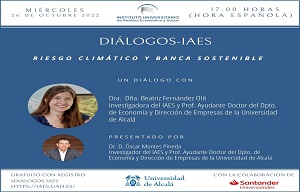 Diálogos IAES: Riesgo climático y banca sostenible